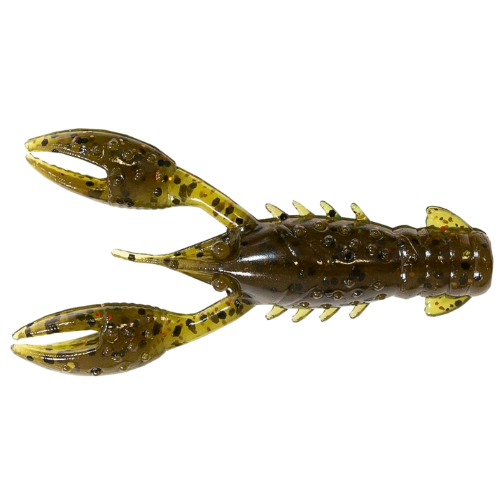 Z-Man TRD Crawz Jigi 2.5" Canada Craw yläpuolelta, pää vasemmalla