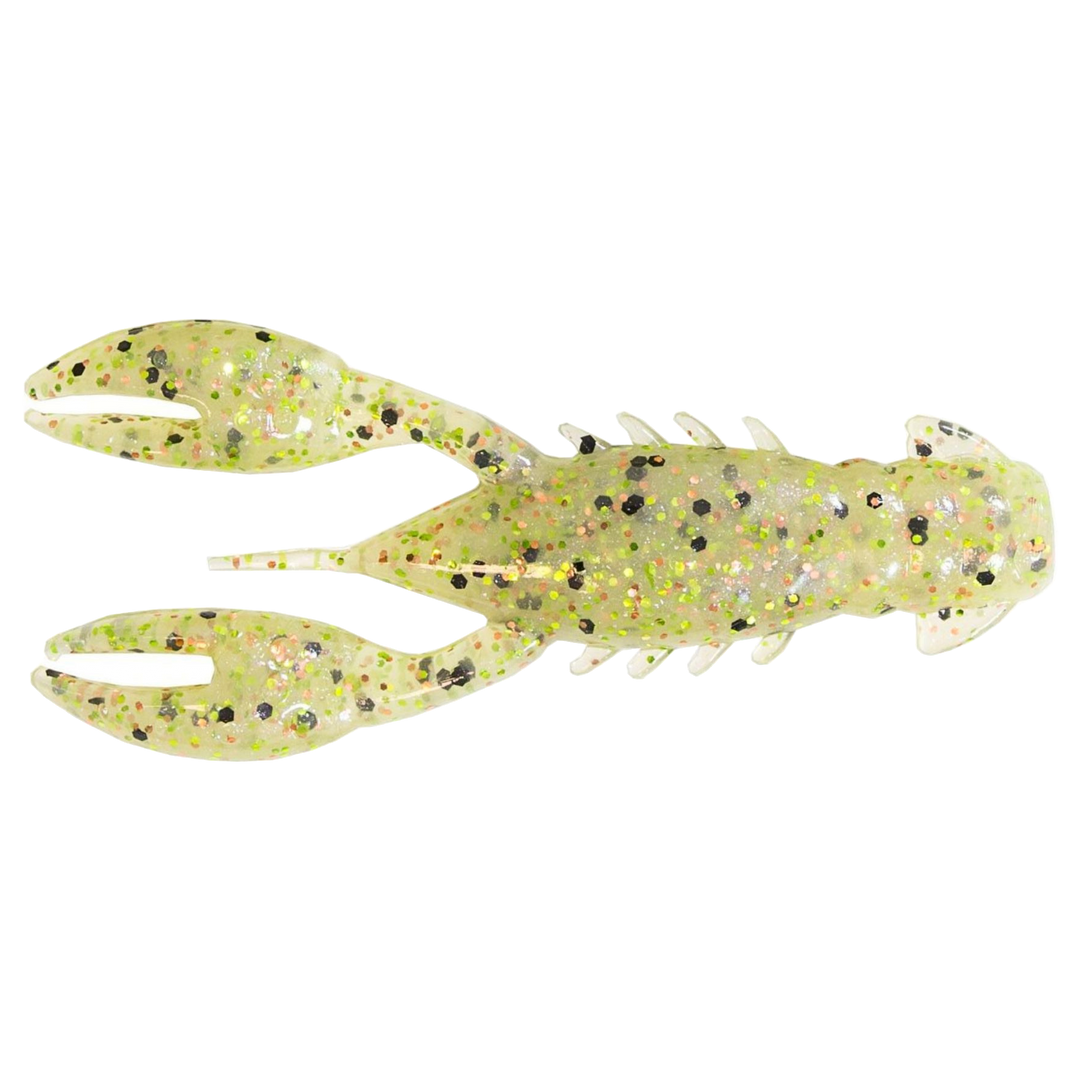 Z-Man TRD Crawz Jigi 2.5" Greasy Prawn alapuolelta, pää vasemmalla