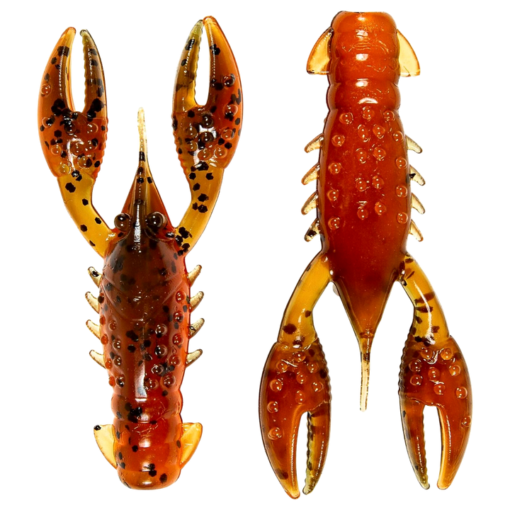 Z-Man TRD Crawz Jigi 2.5" Green Pumpkin Orange ylä- ja alapuolelta