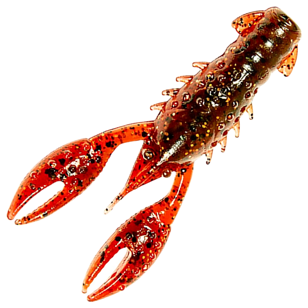 Z-Man TRD Crawz Jigi 2.5", väri Hot Craw: ruskeanpunainen yläpuoli ja punainen alapuoli
