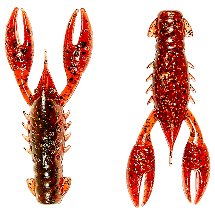 Z-Man TRD Crawz Jigi 2.5" Hot Craw ylä- ja alapuolelta