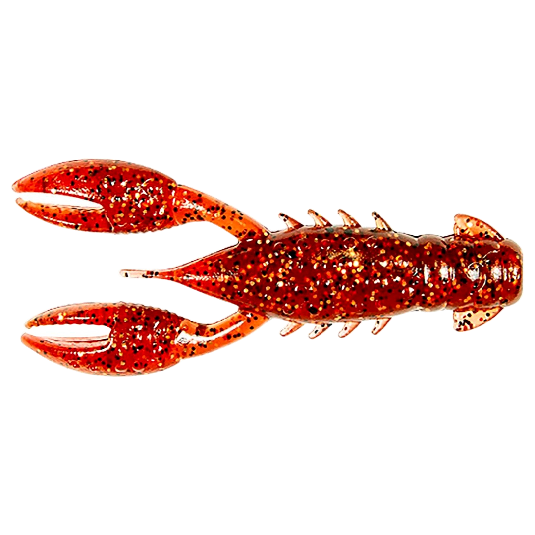 Z-Man TRD Crawz Jigi 2.5" Hot Craw alapuolelta, pää vasemmalla