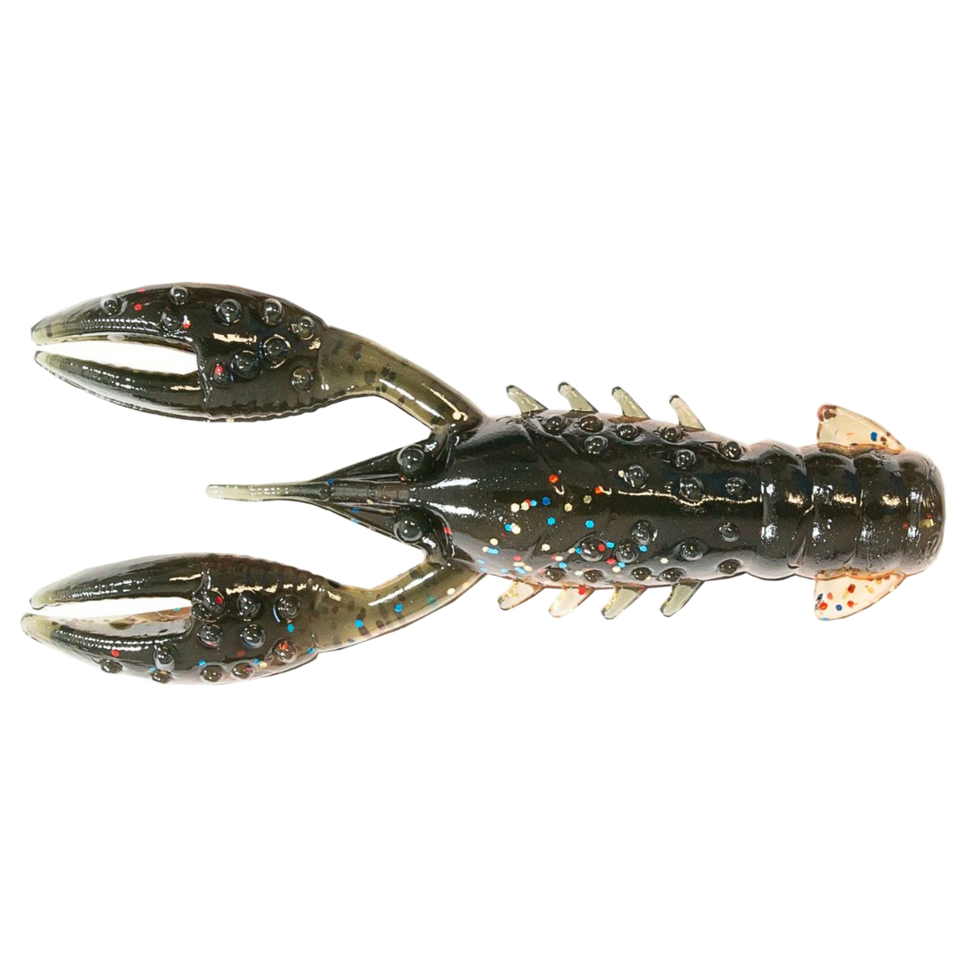 Z-Man TRD Crawz Jigi 2.5" Molting Craw yläpuolelta, pää vasemmalla