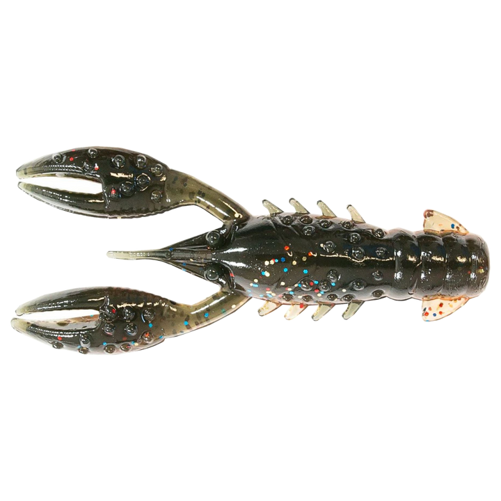 Z-Man TRD Crawz Jigi 2.5" Molting Craw yläpuolelta, pää vasemmalla