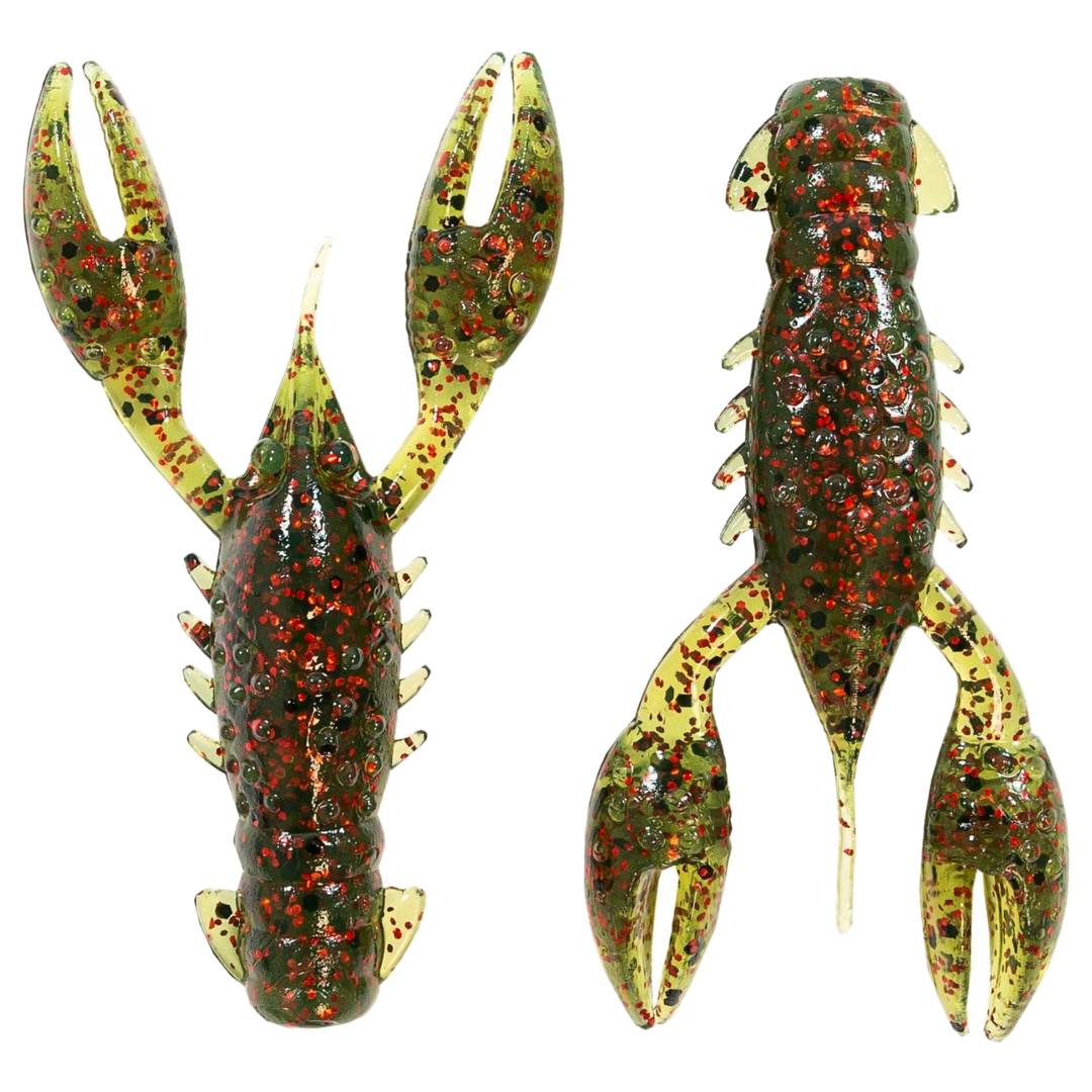 Z-Man TRD Crawz Jigi 2.5" Watermelon Red ylä- ja alapuolelta