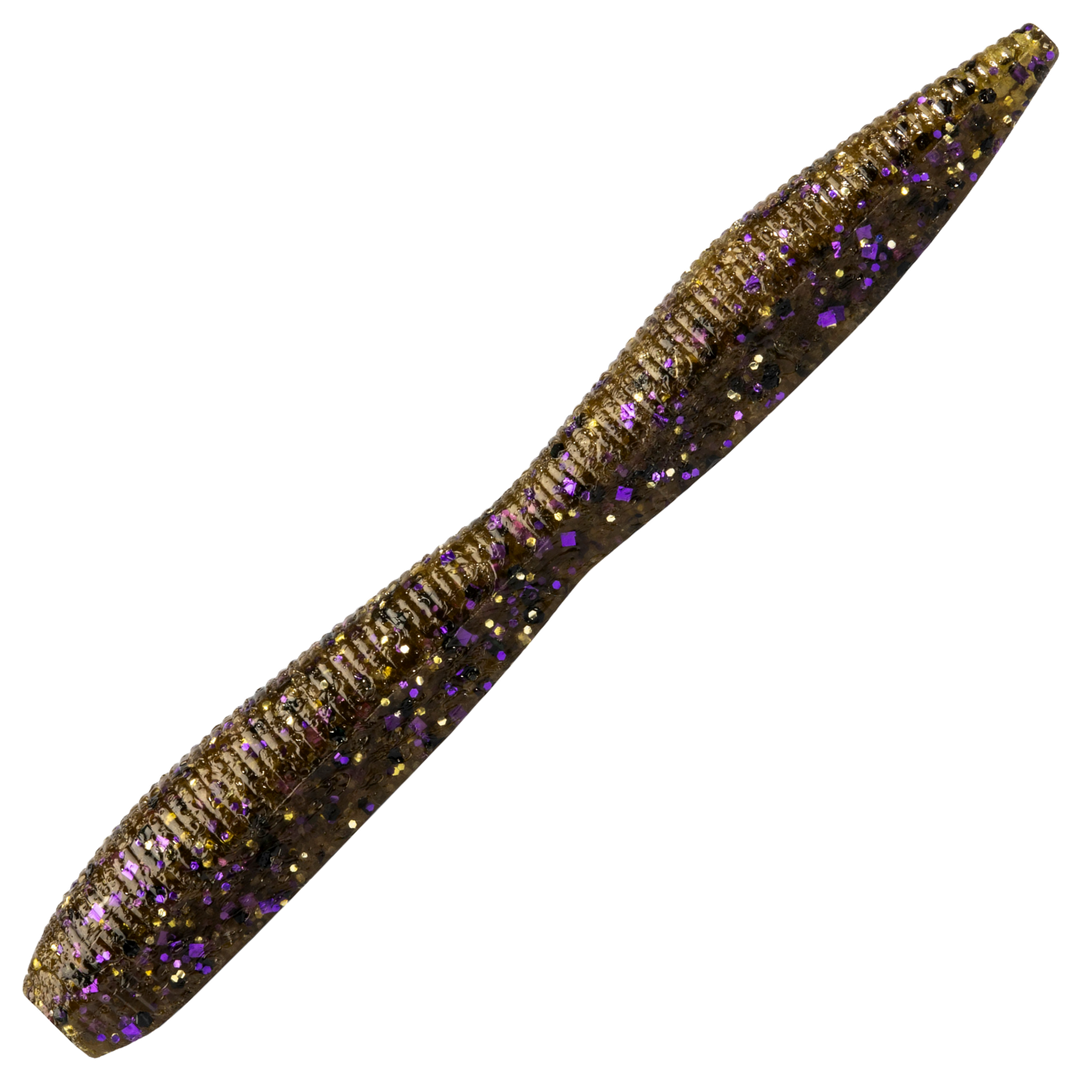 Z-Man TRD FattyZ Jigi 3.25", väri Green Pumpkin Goby: vihreänruskea runko ja tummat pilkut