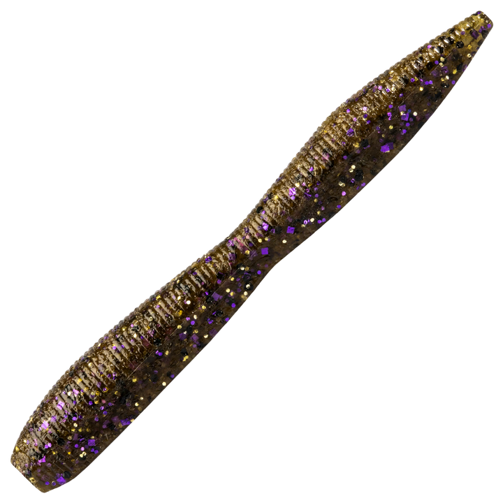 Z-Man TRD FattyZ Jigi 3.25", väri Green Pumpkin Goby: vihreänruskea runko ja tummat pilkut