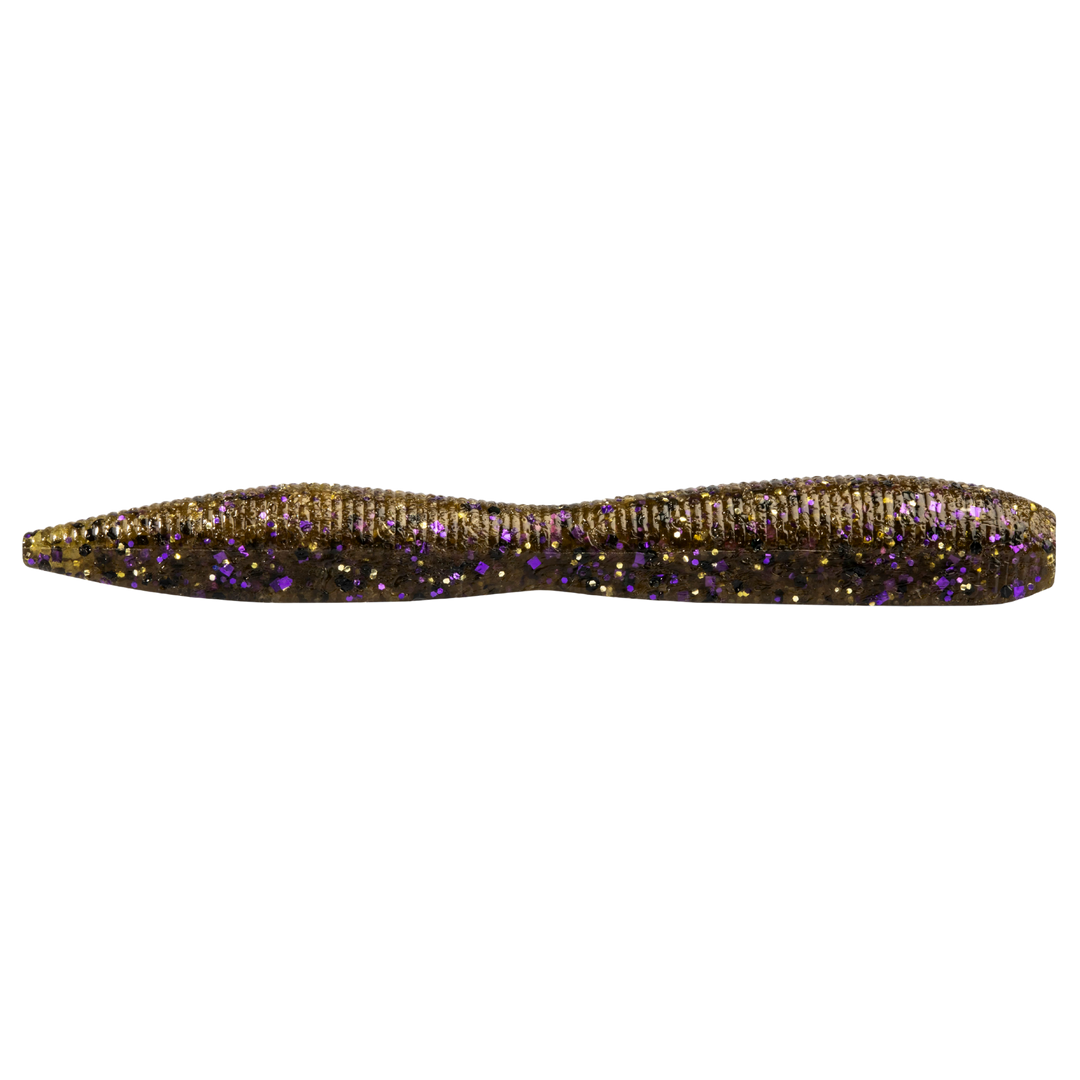 Z-Man TRD FattyZ Jigi 3.25" Green Pumpkin Goby sivulta, pää oikealla