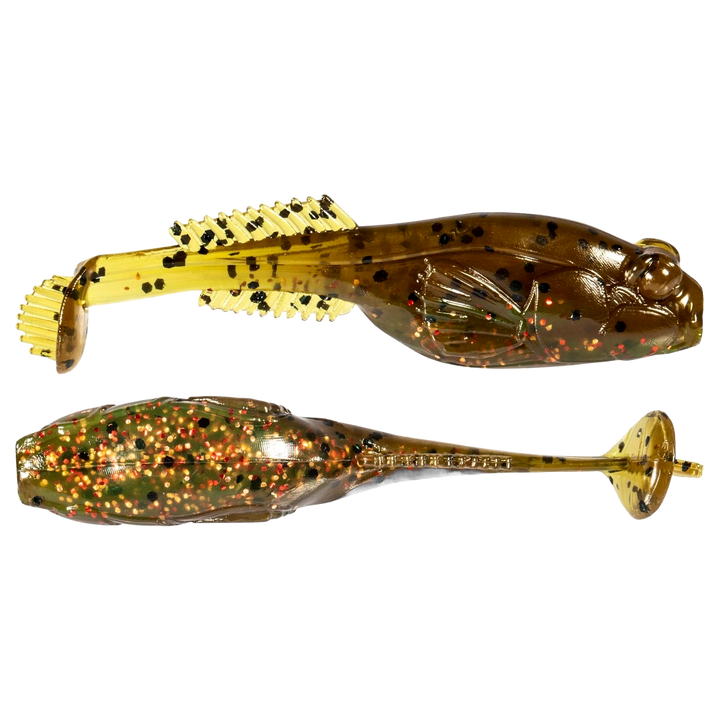 Z-Man TRD Gobyz Jigi 2.4" Canada Craw sivulta ja alapuolelta