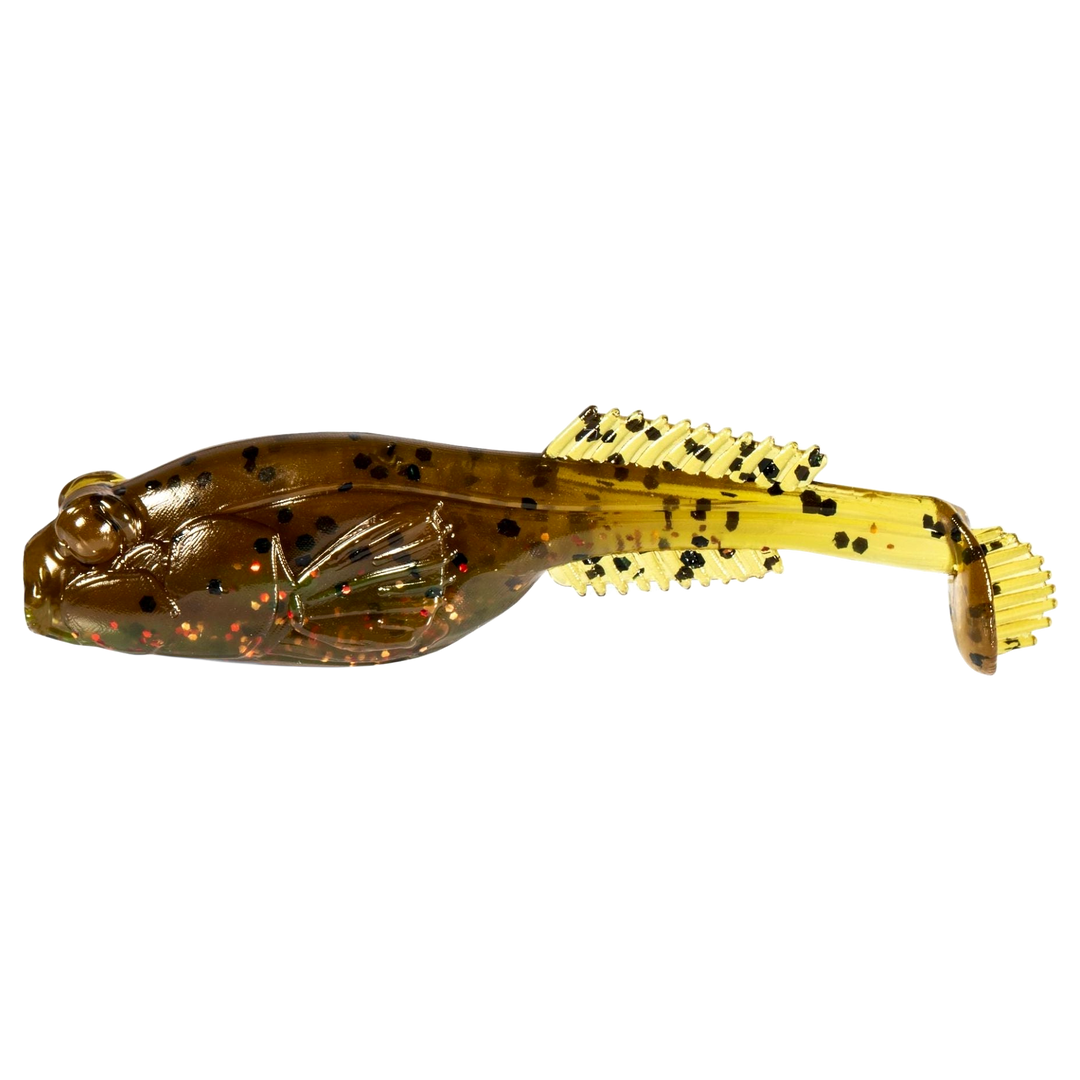 Z-Man TRD Gobyz Jigi 2.4" Canada Craw sivulta, pää vasemmalla
