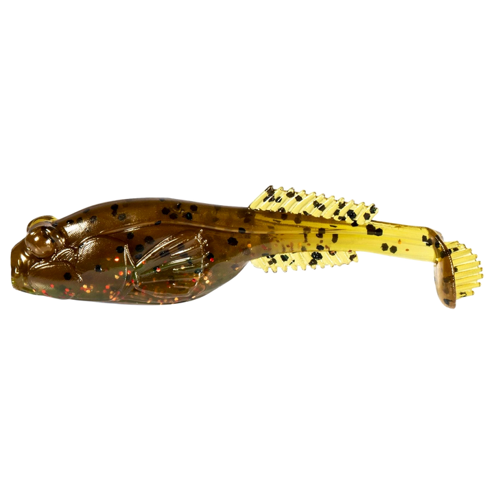 Z-Man TRD Gobyz Jigi 2.4" Canada Craw sivulta, pää vasemmalla