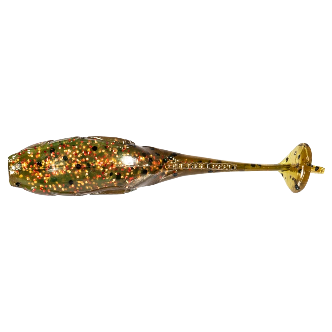Z-Man TRD Gobyz Jigi 2.4" Canada Craw alapuolelta, pää vasemmalla