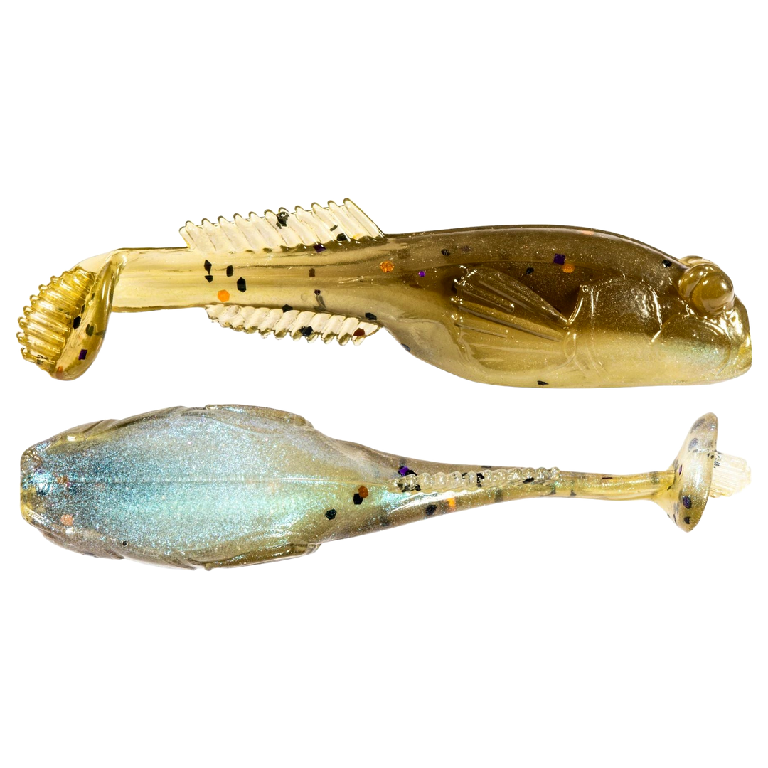 Z-Man TRD Gobyz Jigi 2.4" Goby Bryant sivulta ja alapuolelta