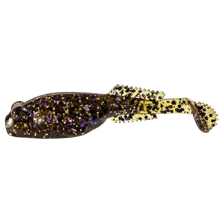 Z-Man TRD Gobyz Jigi 2.4" Green Pumpkin Goby sivulta, pää vasemmalla