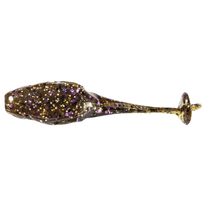 Z-Man TRD Gobyz Jigi 2.4" Green Pumpkin Goby alapuolelta, pää vasemmalla