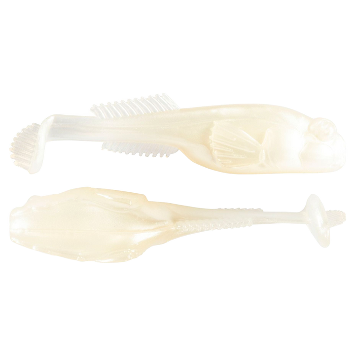 Z-Man TRD Gobyz Jigi 2.4" Pearl sivulta ja alapuolelta