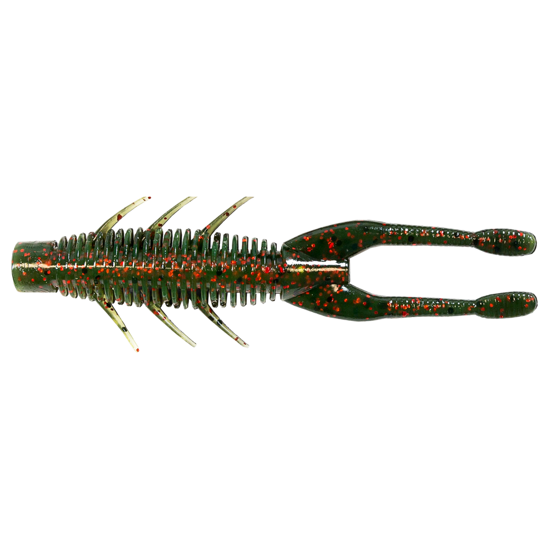 Z-Man TRD HogZ Jigi 3" California Craw alapuolelta, pää vasemmalla