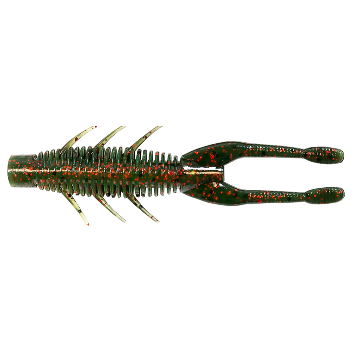 Z-Man TRD HogZ Jigi 3" California Craw alapuolelta, pää vasemmalla