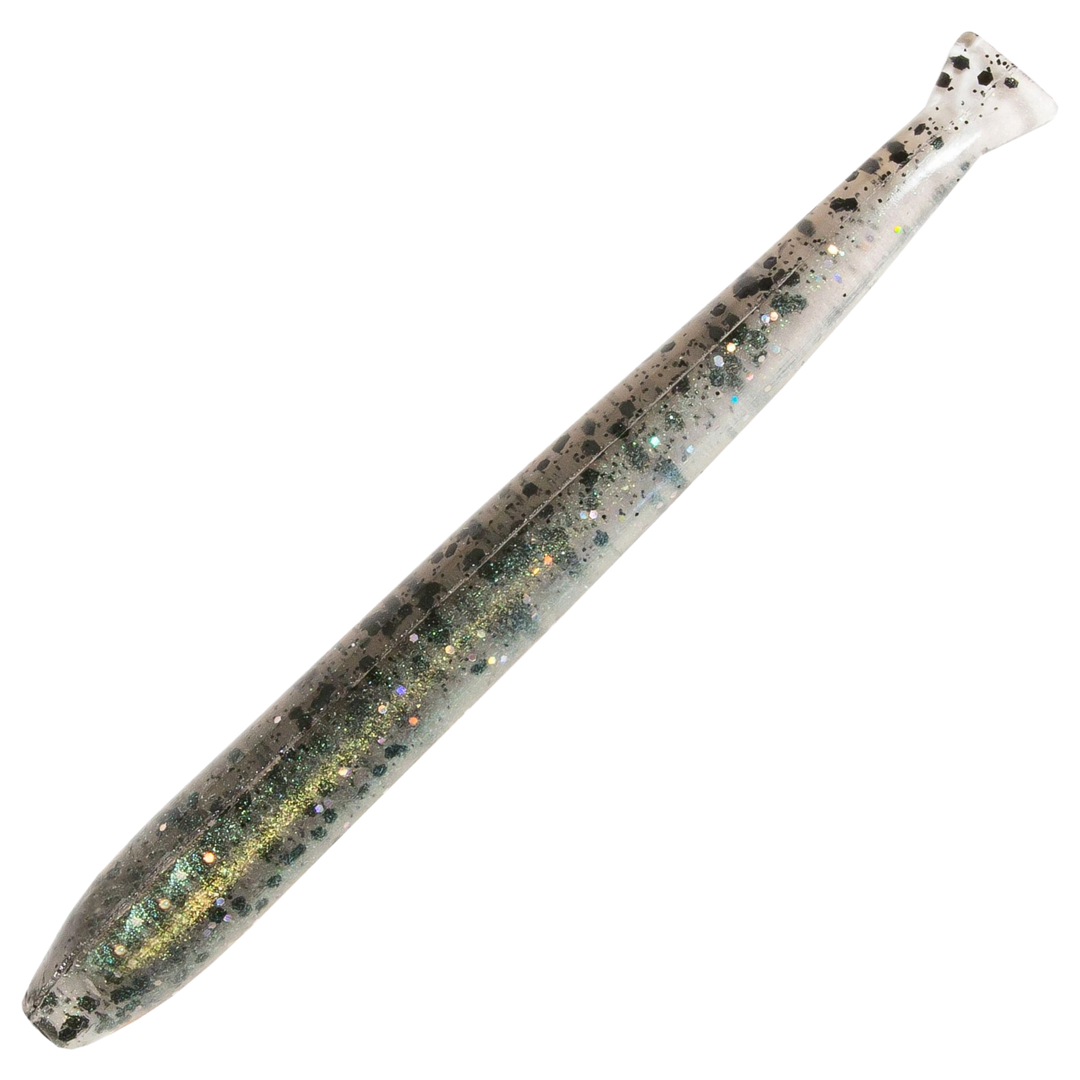 Z-Man TRD MinnowZ Jigi 3.5", väri Bad Shad: läpikuultava runko ja mustat pilkut