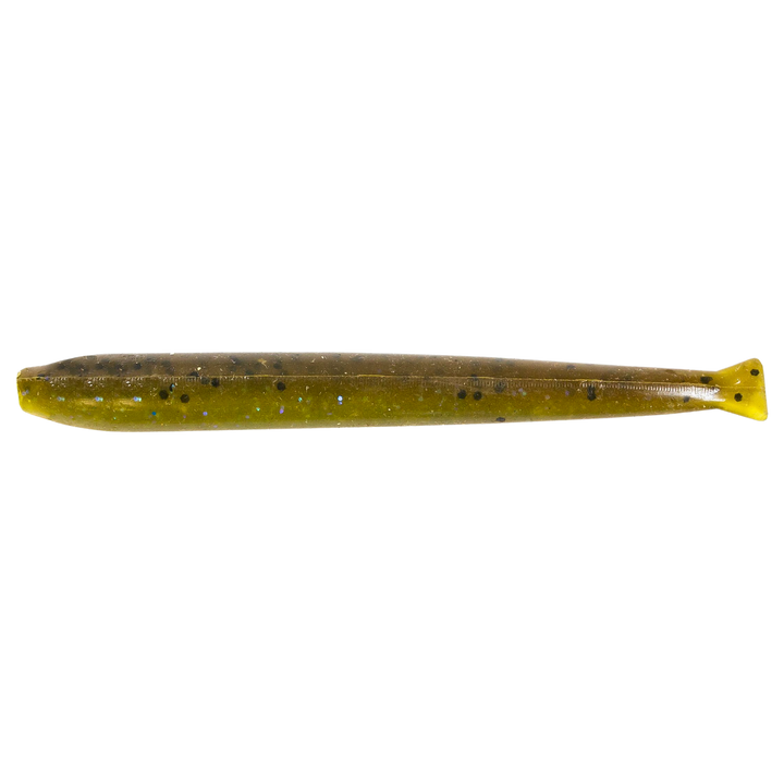 Z-Man TRD MinnowZ Jigi 3.5" Hot Snakes sivulta, pää vasemmalla