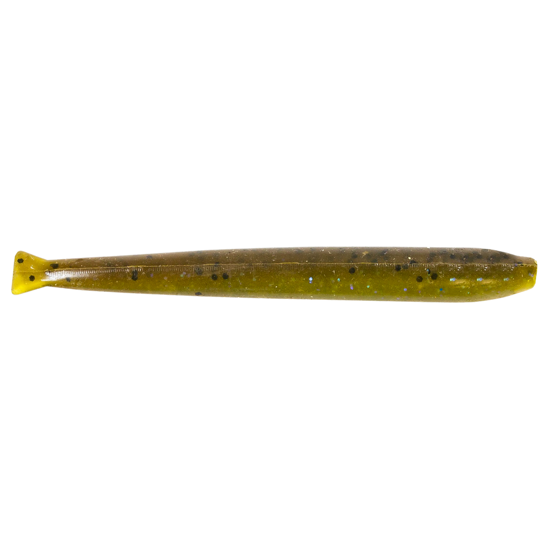 Z-Man TRD MinnowZ Jigi 3.5" Hot Snakes sivulta, pää oikealla