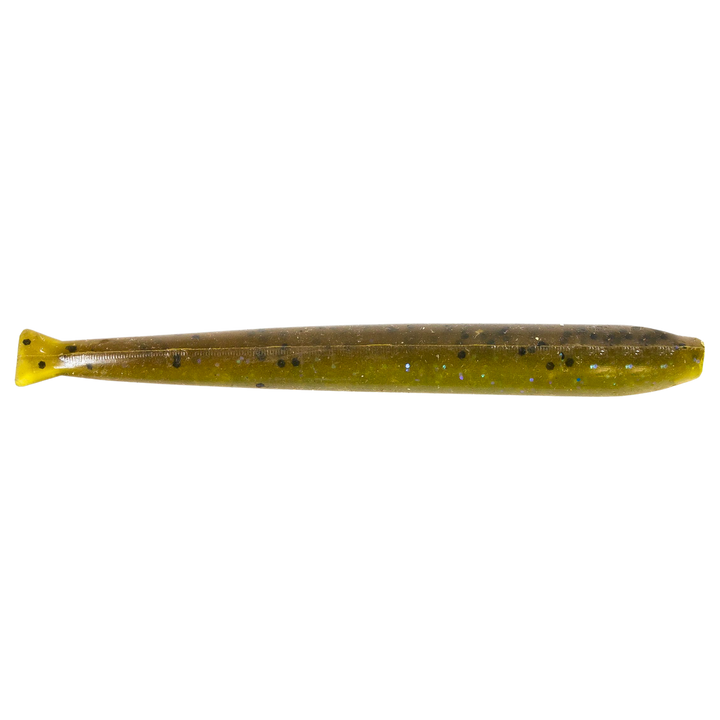 Z-Man TRD MinnowZ Jigi 3.5" Hot Snakes sivulta, pää oikealla