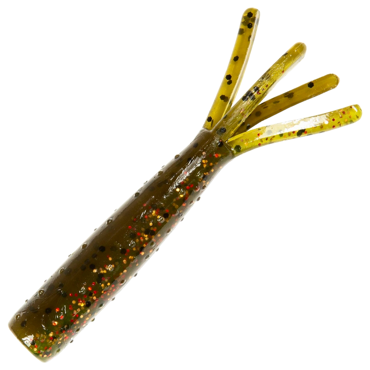 Z-Man TRD Ticklerz Jigi 2.75", väri Canada Craw: vihreänruskea runko ja oranssit pilkut