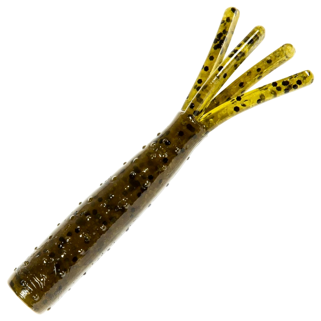 Z-Man TRD Ticklerz Jigi 2.75", väri Green Pumpkin: vihreänruskea runko ja tummat pilkut