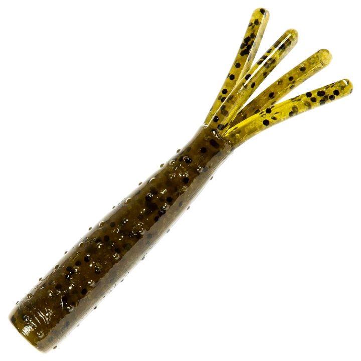 Z-Man TRD Ticklerz Jigi 2.75", väri Green Pumpkin: vihreänruskea runko ja tummat pilkut