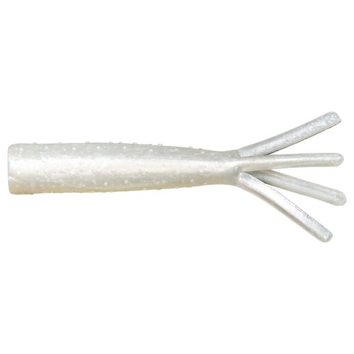 Z-Man TRD Ticklerz Jigi 2.75" Pearl sivulta, pää vasemmalla