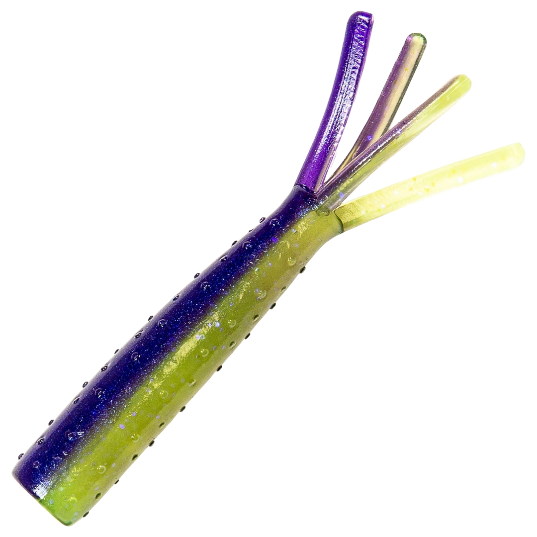 Z-Man TRD Ticklerz Jigi 2.75", väri Purple Death: violetti selkä ja kellanvihreä vatsa