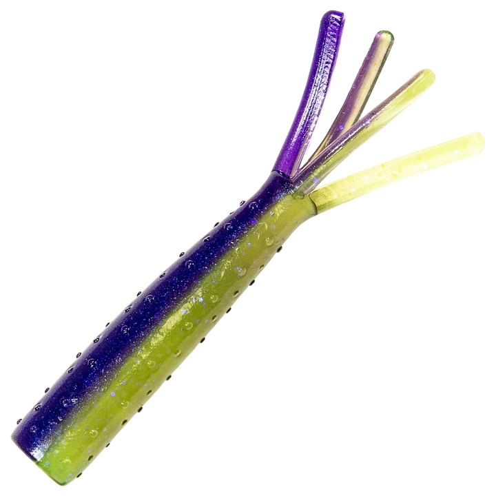 Z-Man TRD Ticklerz Jigi 2.75", väri Purple Death: violetti selkä ja kellanvihreä vatsa
