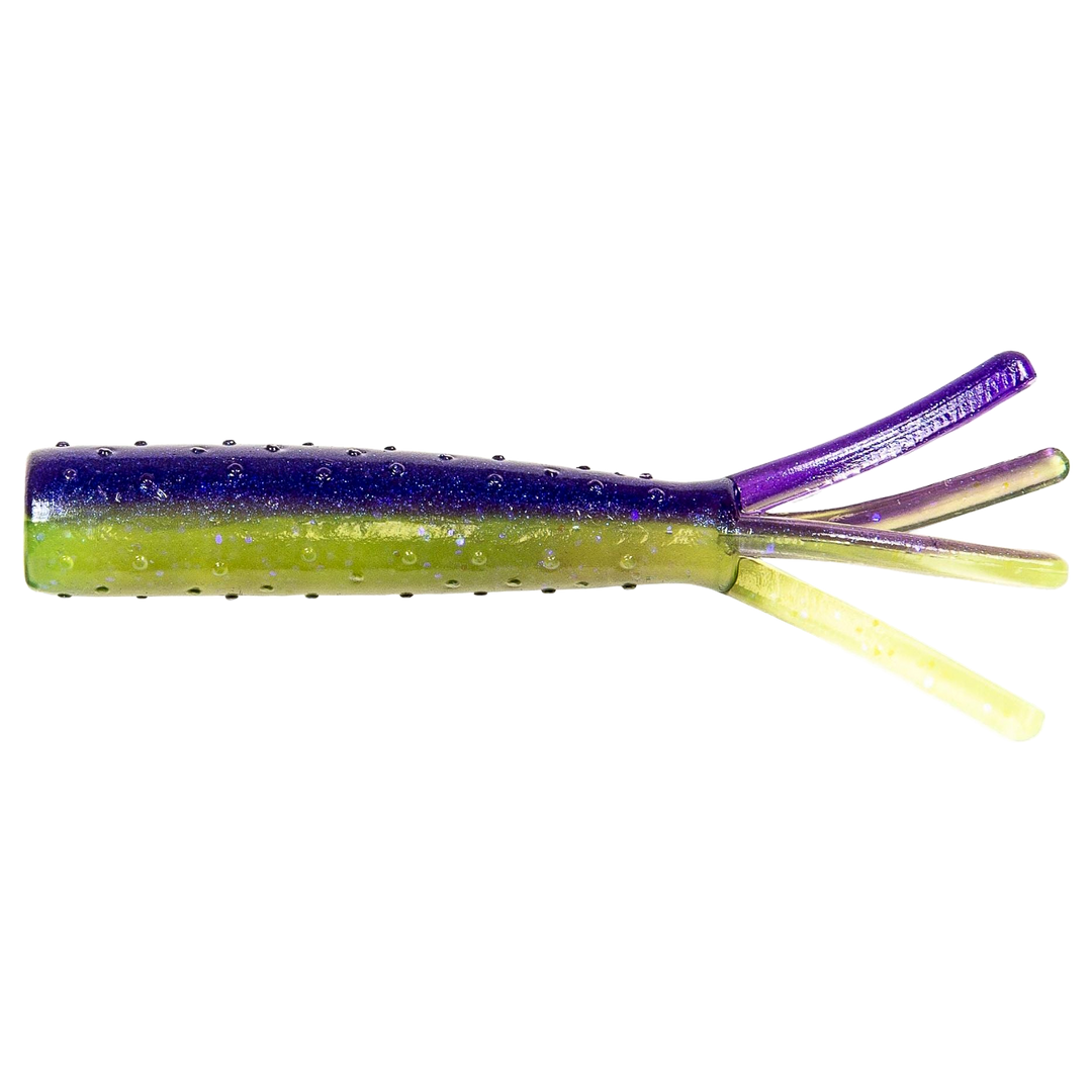 Z-Man TRD Ticklerz Jigi 2.75" Purple Death sivulta, pää vasemmalla