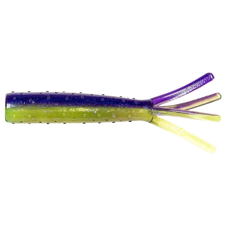Z-Man TRD Ticklerz Jigi 2.75" Purple Death sivulta, pää vasemmalla