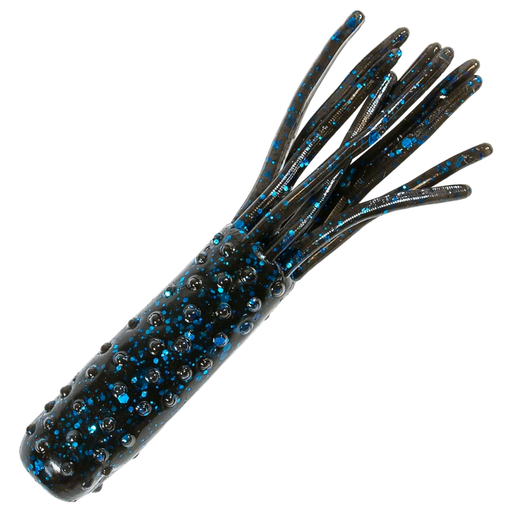 Z-Man TRD Tubez Jigi 2.75", väri Black/Blue: musta runko ja siniset hileet