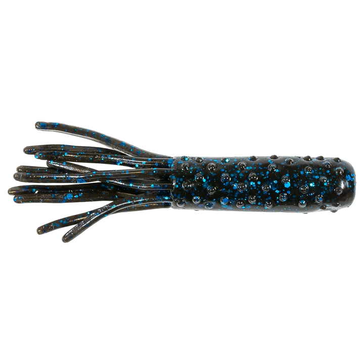 Z-Man TRD Tubez Jigi 2.75" Black/Blue sivulta, pää oikealla