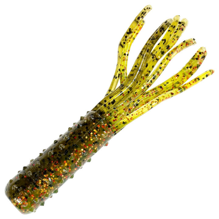 Z-Man TRD Tubez Jigi 2.75", väri Canada Craw: vihreänruskea runko ja oranssit pilkut