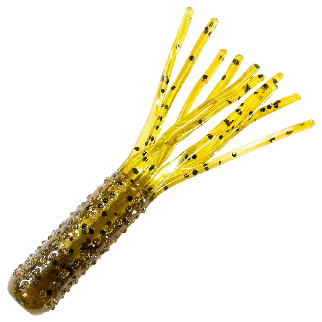 Z-Man TRD Tubez Jigi 2.75", väri Green Pumpkin: vihreänruskea runko ja tummat pilkut