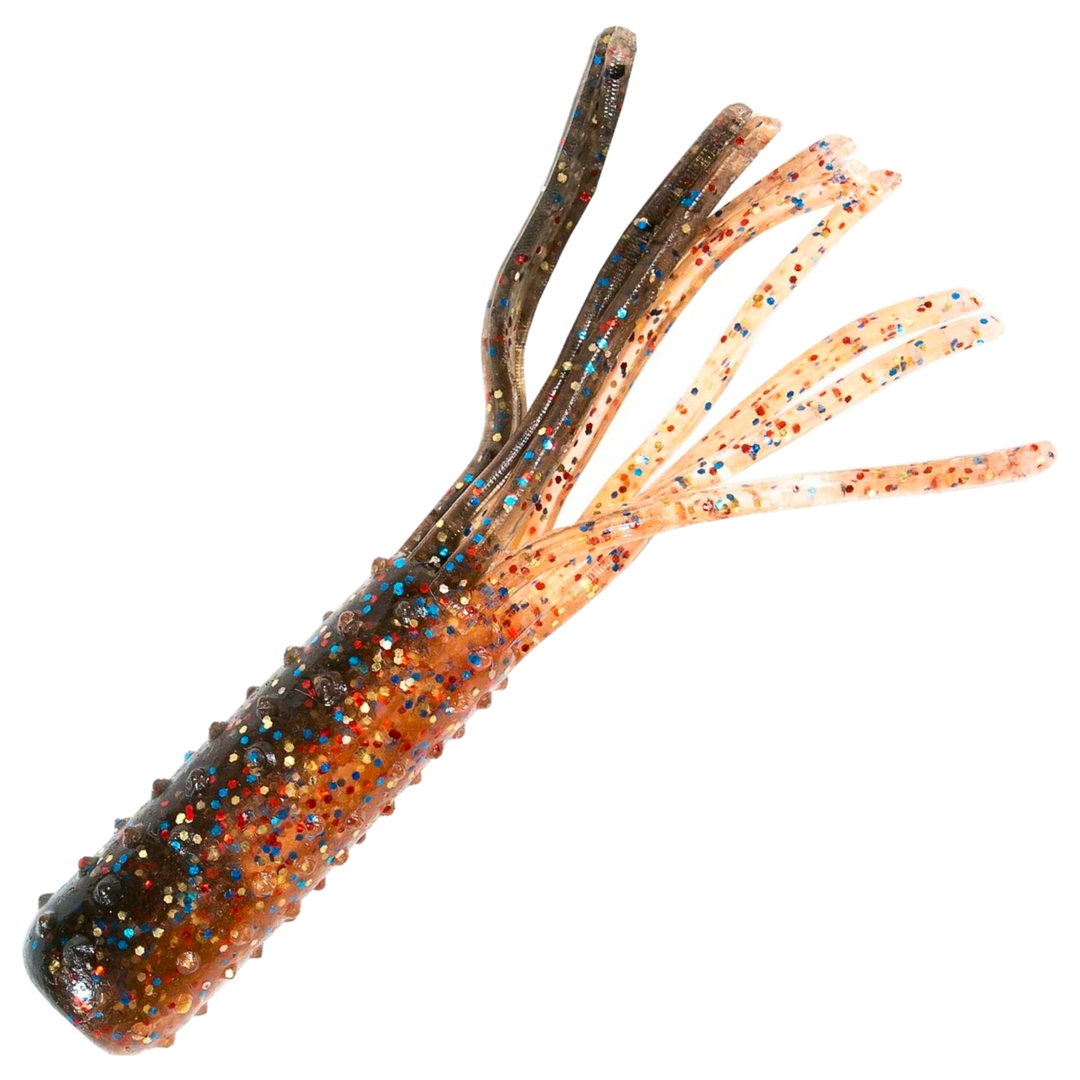 Z-Man TRD Tubez Jigi 2.75", väri Molting Craw: oranssinruskea runko ja tummat pilkut