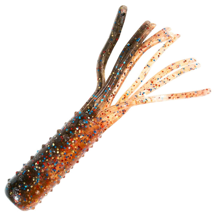 Z-Man TRD Tubez Jigi 2.75", väri Molting Craw: oranssinruskea runko ja tummat pilkut