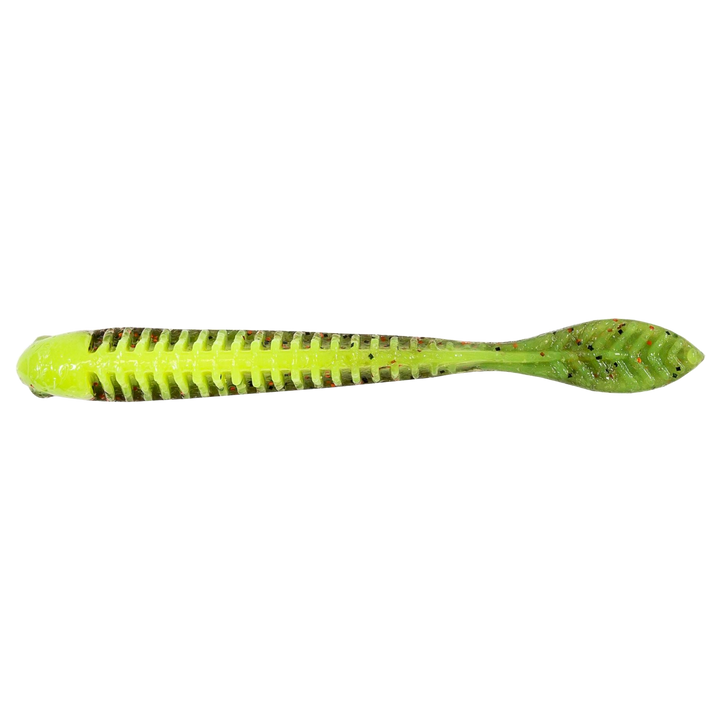Z-Man Trick ShotZ Jigi 3.5" Coppertreuse alapuolelta, pää vasemmalla