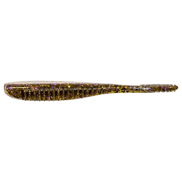 Z-Man Trick ShotZ Jigi 3.5" Green Pumpkin Goby sivulta, pää vasemmalla