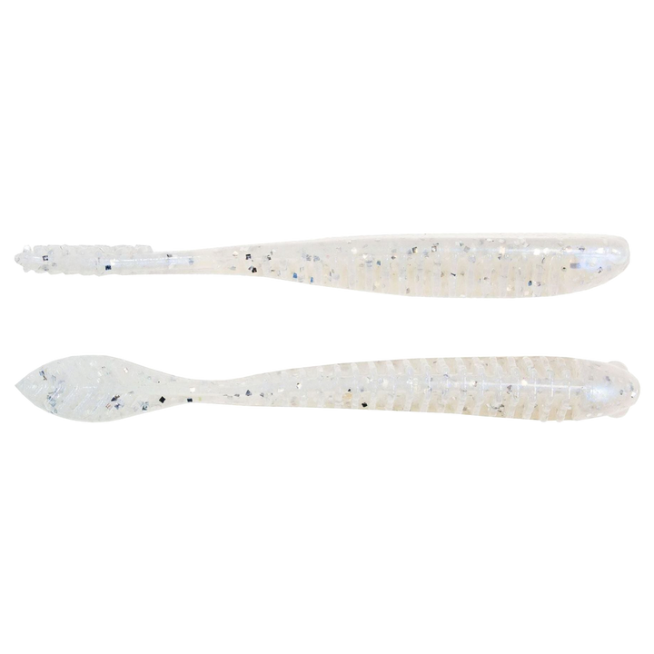 Z-Man Trick ShotZ Jigi 3.5" White Lighting sivulta ja alapuolelta