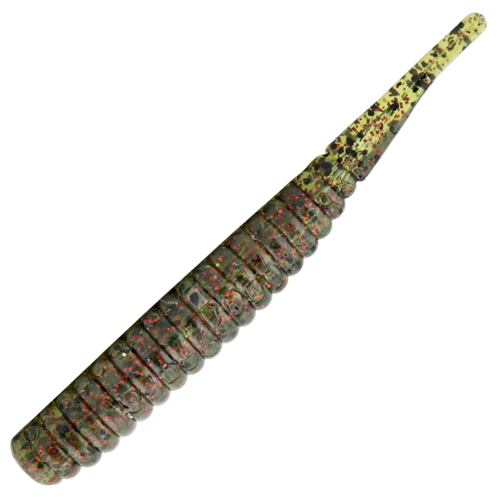 Z-Man Trout Trick Thick Trick Jigi 3.75", väri Watermelon Red: vihreä runko ja punaiset hileet