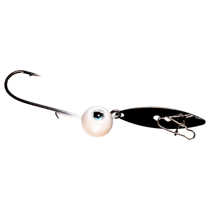 Z-MAN WillowVibe Chatterbait 7g Pearl sivulta, pää oikealla