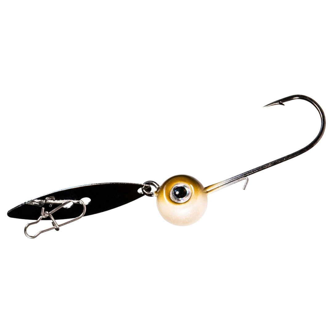 Z-MAN WillowVibe Chatterbait 7g Shiner sivulta, pää vasemmalla