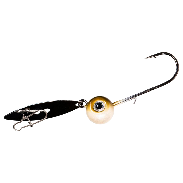 Z-MAN WillowVibe Chatterbait 7g Shiner sivulta, pää vasemmalla
