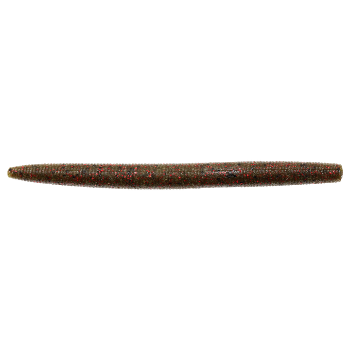 Z-Man ZinkerZ Jigi 5" Green Pumpkin / Red Flake sivulta, pää oikealla