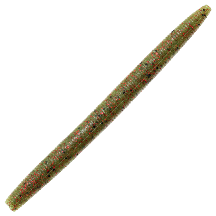 Z-Man ZinkerZ Jigi 5", väri Watermelon / Red Flake: vihreä runko ja punaiset hileet